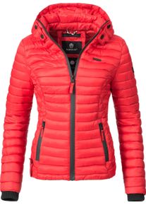 Marikoo Damen Steppjacke "Samtpfote", rot, casual, Gr. S, Oberstoff: 100% Nylon, Futter: 100% Polyester, Wattierung: 100% Polyester, Jacken,