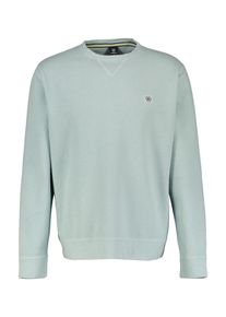 Lerros Herren Sweatshirt, blau, casual, Gr. L, unifarben, Sweatware, Obermaterial: 100% Baumwolle, Sweatshirts, mit Logo Stickerei