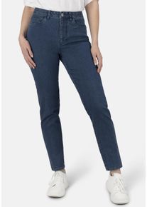 STOOKER WOMEN Damen 5-Pocket-Jeans "Nizza Denim Basic Tapered Fit", blau, casual, Gr. 40, Denim/Jeans, 82% Baumwolle, 17% Polyester, 1% Elasthan,