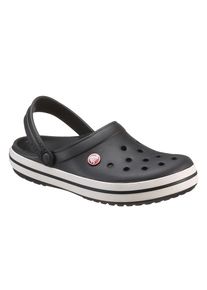 Crocs Herren Clog "Crocband", Gr. 36, schwarz-weiß, Croslite, kontrastfarbene Details, sportlich, Schuhe, Sommerschuh, Gartenschuh, Poolslides, mit