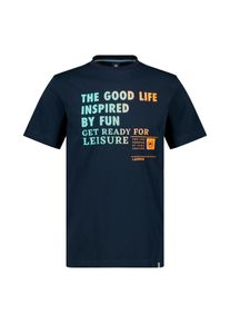 Lerros Herren T-Shirt "Lerros Herren T-Shirt mit Frontprint", blau, Gr. S, 100% Baumwolle, Shirts