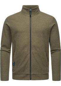 Ragwear Herren Sweatjacke "Carlow", grün, casual, Gr. XXL, Material: 50% Baumwolle, 50% Polyester, Sweatjacken, lässige Herren Kapuzenjacke mit