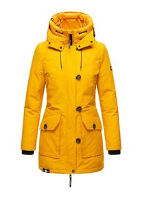 Navahoo Damen Winterjacke "Freezestoorm", gelb, modisch, Gr. XS, Oberstoff: 70% Baumwolle, 30% Nylon, Futter: 100% Polyester, Wattierung: 100%