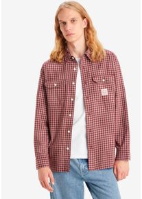 Levi's LEVI'S Herren Langarmhemd "CLASSIC WORKER -WORKWEAR REDS", rot, casual, Gr. XL, kariert, Web, Obermaterial: 100% Baumwolle, Hemden, mit 2