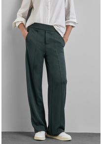 Street One Damen Stoffhose, grün, casual, Gr. 32, unifarben, Stoff, 68% Viskose, 28% Polyester, 4% Elasthan, Hosen, High Waist