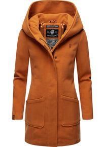 Marikoo Damen Wintermantel "Maikoo", braun, modisch, Gr. M, Oberstoff: 90% Polyacryl, 8% Viskose, 2% Elasthan, Futter: 100% Polyester, Ärmelfutter: