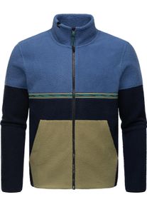 Ragwear Herren Fleecejacke "Lonndy", blau, sportlich, Gr. XXXL, Fleece, Material: 100% Polyester, Jacken, Angesagte Herren Plüschjacke mit hohem