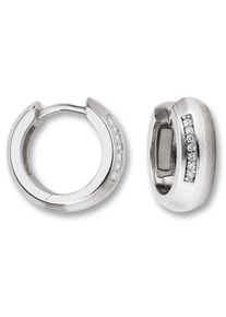 ONE ELEMENT Damen Paar Creolen "Zirkonia Ohrringe Creolen aus 925 Silber", Damen,mit Zirkonia, Silber 925 (Sterlingsilber), silber, Silber 925