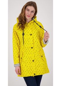 DEPROC Active Damen Regenjacke "Friesennerz ANKERGLUTZAUBER", gelb, casual, Gr. 54, Obermaterial: 100% Polyurethan; Futter: 100% Polyester, Jacken,