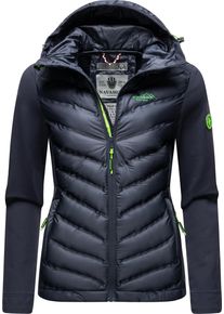 Navahoo Damen Outdoorjacke "Nimm Mich Mit", blau, sportlich, Gr. L, Obermaterial: 100% Polyester; Obermaterial Ärmel: 68% Viskose, 27% Polyamid, 5%