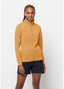 Jack Wolfskin Damen Fleecejacke "MODESTO JACKET W", gelb, Gr. XS, OBERSTOFF 100% POLYESTER FUTTER 100% POLYESTER, Jacken
