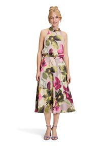 Vera Mont Damen Cocktailkleid "Vera Mont Cocktailkleid mit Stehkragen", bunt, festlich, Gr. 42, Satin, Obermaterial: 100% Polyester. Futter: 100%