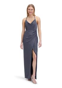 Vera Mont Damen Abendkleid "Vera Mont Abendkleid figurbetont", blau, feminin, Gr. 44, Jersey, Obermaterial: 87% Polyamid, 9% Polyester metallisiert,