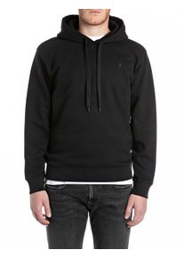 Replay Herren Kapuzensweatshirt, schwarz, casual, Gr. XXXL, unifarben, Sweatware, Obermaterial: 80% Baumwolle, 20% Polyester, Sweatshirts
