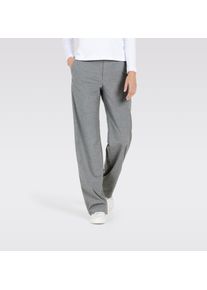 MAC Damen Bootcuthose "CHIARA", grau, casual, Gr. 44, Flanell, Obermaterial: 63% Polyester, 34% Viskose, 3% Elasthan, Hosen, Bootcut-Form in