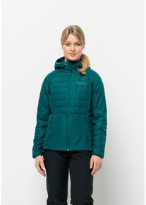 Jack Wolfskin Damen Funktionsjacke "LAPAWA INS HOODY W", grün, Gr. XXL, OBERSTOFF 100% POLYAMID FUTTER 100% POLYESTER FÜLLUNG 100% POLYESTER, Jacken