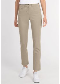 Recover Pants Damen 5-Pocket-Jeans "JIL", beige, casual, Gr. 38, unifarben, 91% Baumwolle;6% Polyester;3% Elasthan, Jeans, aus hochwertigem