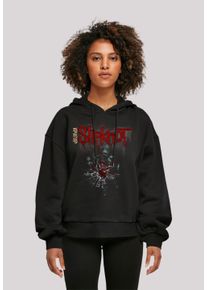 F4NT4STIC Damen Kapuzenpullover "Slipknot", schwarz, casual, Gr. XS, Obermaterial: 100% Baumwolle, Pullover, Print