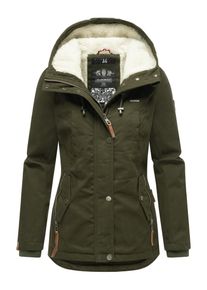 Marikoo Damen Winterjacke "Bikoo", grün, modisch, Gr. S, Oberstoff: 100% Baumwolle, Futter: 100% Polyester, Wattierung: 100% Polyester, Ärmelfutter: