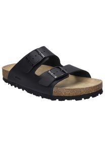 Josef Seibel Damen Pantolette "Hermine 01", Gr. 40, schwarz, Leder, klassisch, Schuhe, Plateau Sandale, Sommerschuh, Hausschuh mit komfortablem
