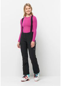 Jack Wolfskin Damen Skihose "ALPSPITZE PANTS W", schwarz, Gr. 42, 1. OBERSTOFF: 75% POLYAMID, 18% WOLLE, 7% ELASTHAN 1.KONTRAST: 90% POLYAMID, 10%