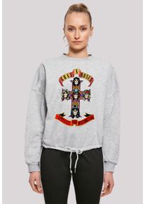 F4NT4STIC Damen Sweatshirt "Guns 'n' Roses Appetite For Destruction", grau, casual, Gr. L, Obermaterial: 65% Baumwolle, 35% Polyester, Sweatshirts,