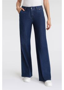 Herrlicher Damen Schlagjeans "Lovely Flared Recycled Light Denim", blau, casual, Gr. 32, Denim/Jeans, Obermaterial: 98% Baumwolle, 2% Elasthan, Jeans