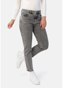 STOOKER WOMEN Damen 5-Pocket-Jeans "Zermatt Fashion Straight Fit", grau, casual, Gr. 44, Denim/Jeans, 98% Baumwolle, 2% Elasthan, Jeans, Straight Fit