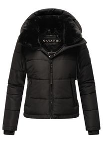 Navahoo Damen Steppjacke "Mit Liebe XIV", schwarz, modisch, Gr. XL, Obermaterial: 100% Polyester, Futter: 100% Polyester, Wattierung: 100% Polyester,