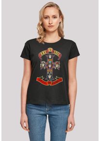 F4NT4STIC Damen T-Shirt "Guns 'n' Roses Appetite For Destruction", schwarz, casual, Gr. XL, Obermaterial: 100% Baumwolle, Shirts, Premium Qualität