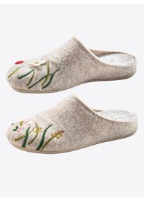 THIES Damen Hausschuh, Gr. 39, bunt, Polyester, Wolle, modisch, Schuhe