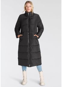 Only Damen Steppmantel "ONLIRINA X-LONG 2IN1 PUFFER OTW", schwarz, casual, Gr. M, unifarben, Web, Obermaterial: 100% Polyester, Mäntel, auch als