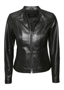 JCC Damen Lederjacke "Era", schwarz, Gr. 38, Oberstoff: 100% Lammnappa-Leder / Futter. 100% Polyester, Jacken