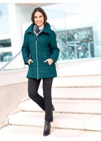 Classic Basics Damen Steppjacke, blau, Gr. 44, unifarben, 100% Polyester, Wattierung:100% Polyester, Jacken