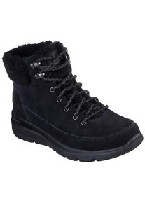 Skechers Damen Winterboots "GLACIAL ULTRA", Gr. 35, schwarz, Veloursleder, Synthetik, sportlich, Schuhe, Winterschuh, Snowboots, Schnürstiefel mit 3M