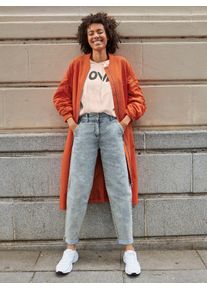 Inspirationen Damen Kurzmantel, orange, Gr. 42, unifarben, unifarben mit Farbeinsatz, unifarben mit Farbeinsätzen, 100% Polyester, Mäntel