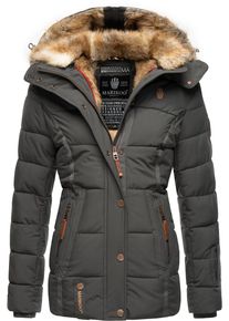 Marikoo Damen Winterjacke "Nekoo", grau, modisch, Gr. XXXL, Oberstoff: 100% Polyester, Futter: 100% Polyester, Wattierung: 100% Polyester,