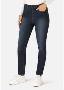 STOOKER WOMEN Damen 5-Pocket-Jeans "Milano Denim Basic Magic Shape Fit", blau, casual, Gr. 40, Denim/Jeans, 81% Baumwolle, 17% Polyester, 2%