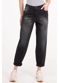 Recover Pants Damen 5-Pocket-Jeans "Amira", schwarz, casual, Gr. 48, unifarben, 97% Baumwolle;3% Elasthan, Jeans, in lässiger Passform