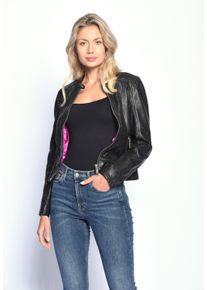 Maze Damen Lederjacke "Nelo", schwarz, Gr. XL, Obermaterial: 100% Lammleder / Futter: 100% Polyester, Jacken
