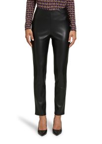 Betty Barclay Damen Lederimitathose "Betty Barclay Kunstleder-Leggings Slim Fit", schwarz, feminin, Gr. 44, Obermaterial: 100% Polyurethan, 100%