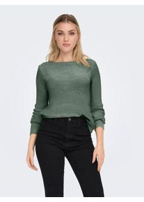 Only Damen Strickpullover "ONLGEENA XO L/S PULLOVER KNT NOOS", blau, modisch, Gr. XL, unifarben, Strick, Obermaterial: 65% Polyacryl, 35% Polyamid,