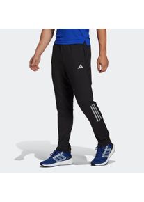 Herren Laufhose "OWN THE RUN ASTRO KNIT HOSE", schwarz, sportlich, Gr. L, adidas Performance, clean, Obermaterial: 89% Polyester, 11% Elasthan, Hosen