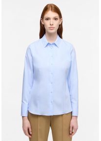 Eterna Damen Hemdbluse "REGULAR FIT", blau, klassisch, Gr. 54, 100% cotton, Blusen, NON IRON (bügelfrei)