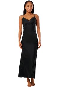 Triumph Damen Nachthemd "Wild Azalea Florale NDW", Gr. 38, schwarz, Satin, Obermaterial: 100% Lyocell. Spitze: 88% Polyamid, 12% Elasthan, unifarben,