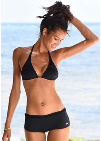 Buffalo Damen Triangel-Bikini-Top "Happy", schwarz, Gr. 34, unifarben, Microfaser, Polyamid, Bikini-Oberteile, im schlichten Design