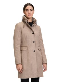 Gil Bret Damen Wollmantel, braun, casual, Gr. 44, meliert, unifarben, Web, Obermaterial: 70% Wolle, 20% Polyamid, 10% Polyester, Mäntel, mit