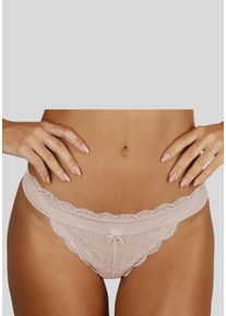 Lascana Damen String "Premium Dessous", Gr. 36, rosa, Spitze, Obermaterial: 90% Polyamid, 10% Elasthan, Unterhosen, aus zarter Spitze mit feiner
