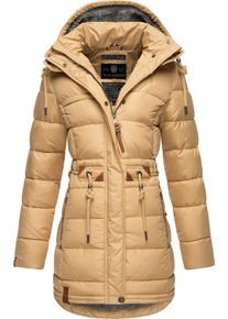 Navahoo Damen Steppmantel "Daliee", beige, casual, Gr. XXL, Oberstoff: 100% Polyester, Futter: 100% Polyester, Wattierung: 100% Polyester,
