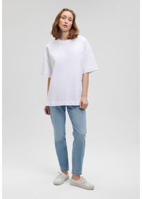 Mavi Damen T-Shirt "SHORT SLEEVE T-SHIRT", weiß, casual, Gr. M, unifarben, 100% Baumwolle, Shirts, T-Shirt oversized